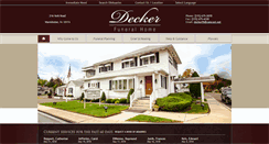 Desktop Screenshot of deckerfuneralhome.com
